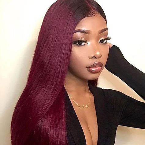 1B99J Ombre Wig Human Hair 13*4 Lace Frontal Wig Straight&Body Wave 180% Density Color Wig - arabellahair.com