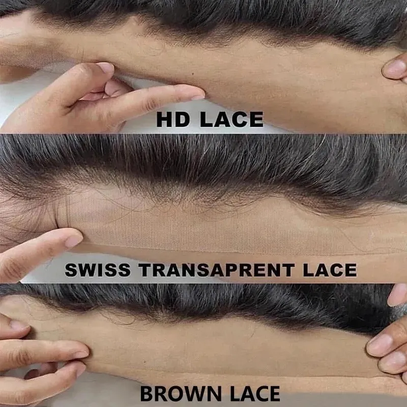 Human hair wig HD Lace 5*5 Lace Closure Wigs Glueless Wig Body Wave Pre Plucked 180% Density Natual Black - arabellahair.com