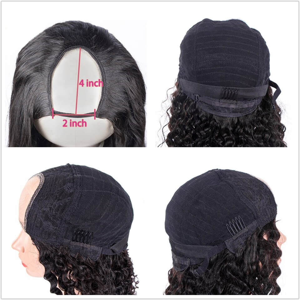 Arabella 2*4 U Part Wig Natural Hair Brazilian Human Hair Upart Wigs For Women 150% Density - arabellahair.com