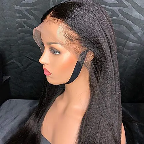 Yaki 360 Lace 180% Density Human Hair Frontal Wig Natural Color Free Part Arabella Hair Natual Black - arabellahair.com
