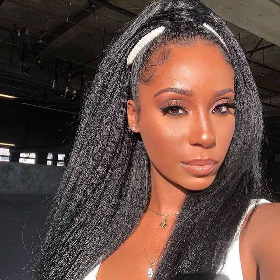 Brazilian Yaki 3 Bundles Hair Weft With Frontal Closure - arabellahair.com