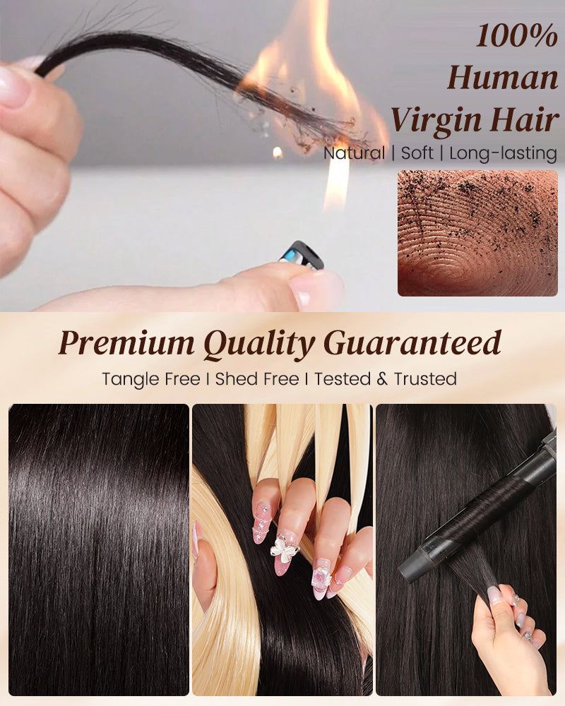 {10A 3Pcs} Milk Tea Brown Virgin Human Hair Weft 3pcs/pack Human Virgin Hair Extensions