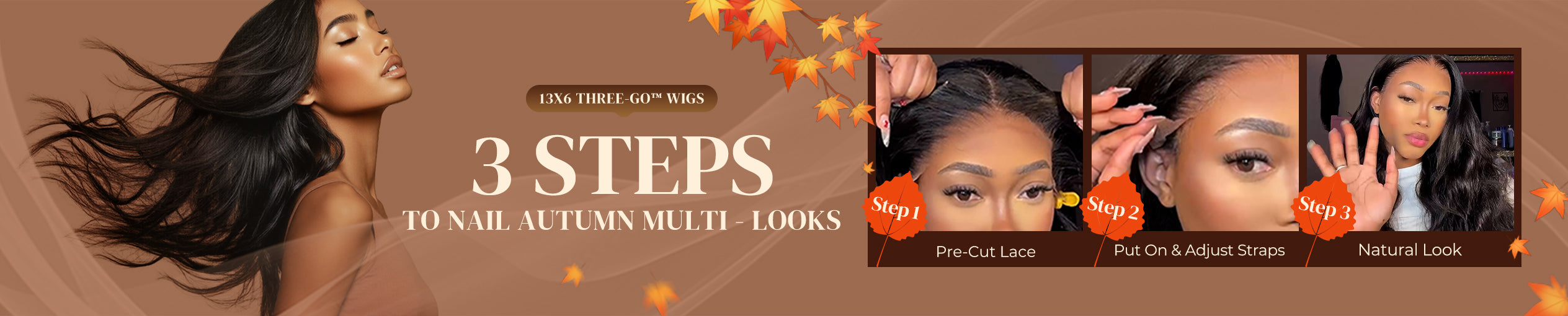 136 Glueless Lace Wig Collection Banner