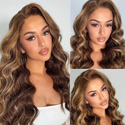 30&quot; Pre-Cut 13x4 Lace Front Highlights 
