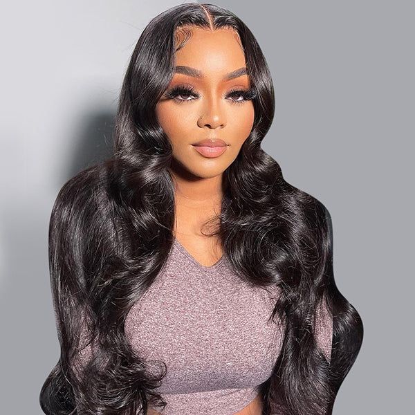 2x4 U Part Wig Natural Hair Body Wave Human Hair Upart Wigs For Women 150% Density
