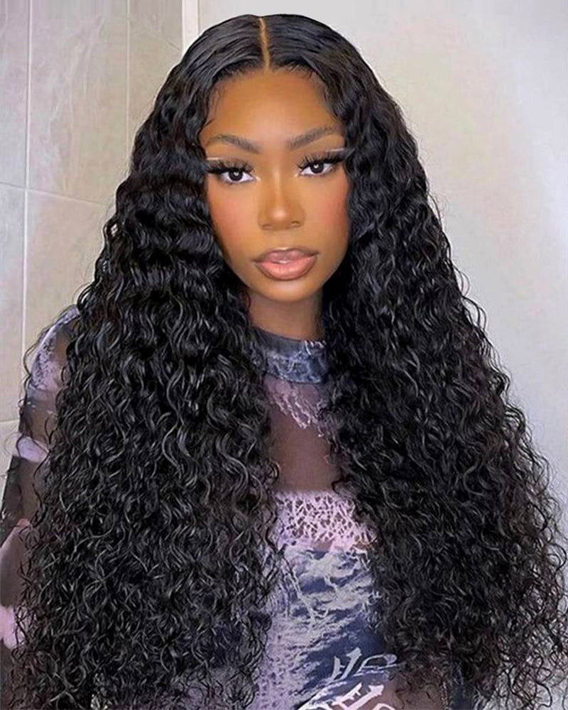Arabella $89 Final Deal Price Varied Lace Balayage Highlight/Natural Black Varied Curly Wig