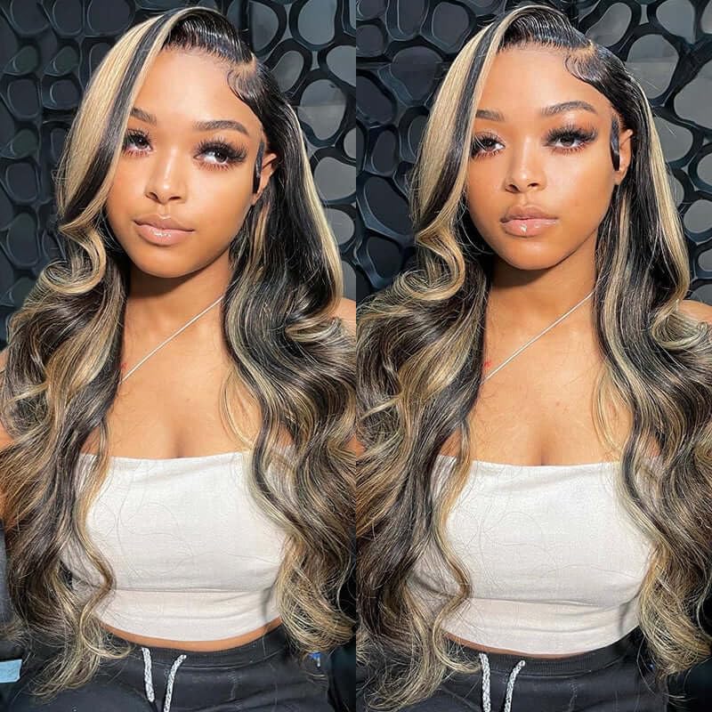 [Clearance Sale] 13x4 Lace Body Wave Balayage Highlight Colored Lace Front Wig Human Hair Wig