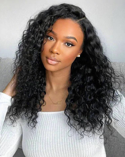 Arabella $99 Final Deal Price 13x4/360 Lace Red Highlight/Natural Black Body Wave/Water Wave Wig