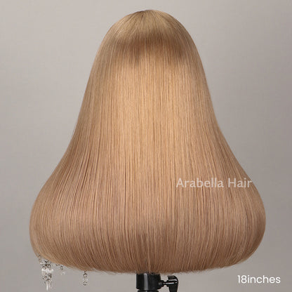 Easy-Wear Glueless 6x5 pre-cut Lace Straight Bob Wig with Bleached Knots - Human Hair in Natural Black with Color Choices