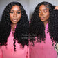 Jerry Curly Pre-Cut 5x5 Lace Closure Real Glueless Wig Pre-Plucked/Pre-Bleached Natural Black Human Hair Wigs