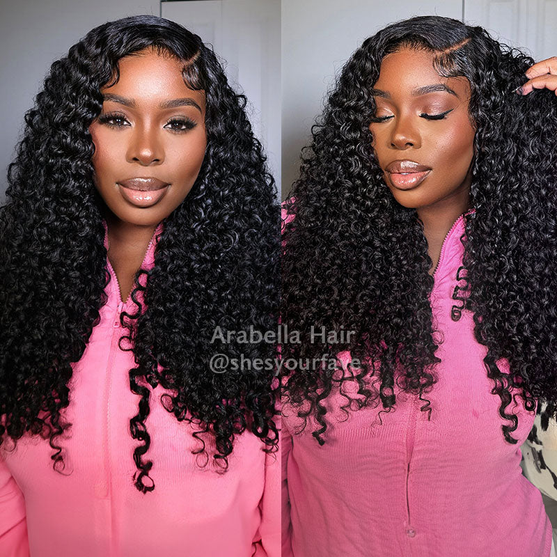 Jerry Curly Pre-Cut 5x5 Lace Closure Real Glueless Wig Pre-Plucked/Pre –  Arabella Hair