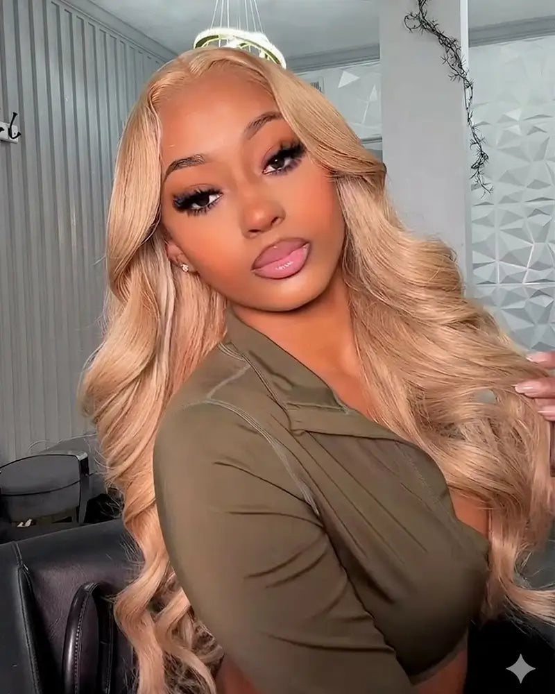 Arabella 13x6 Three-Go™ Milk Tea Brown Glueless Wig Loose Body Wave With Drawstring 100% Human Hair Wig