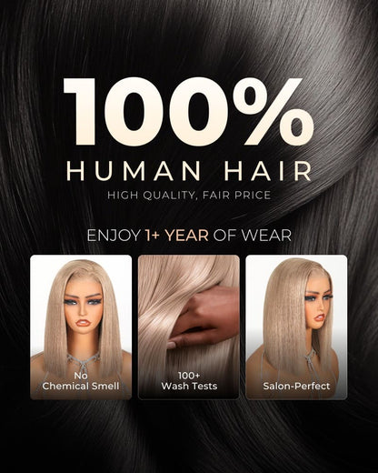[2ND=$39] Arabella 6x5 Invisible Knots Glueless Milk Tea Brown Straight Bob Wig Pre-cut Lace Beginner Friendly