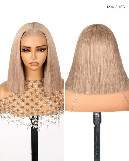 [2ND=$39] Arabella 6x5 Invisible Knots Glueless Milk Tea Brown Straight Bob Wig Pre-cut Lace Beginner Friendly