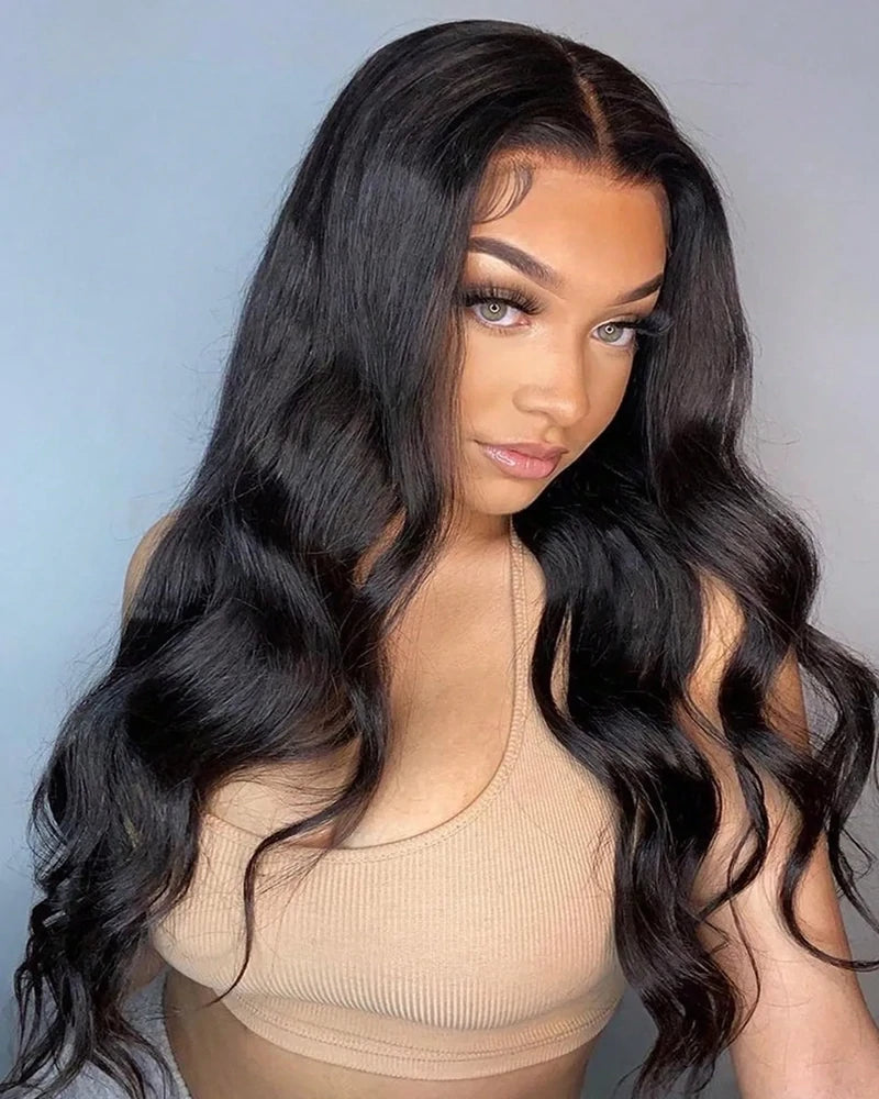 360 full lace body wave natural black glueless human hair wigs arabella hair