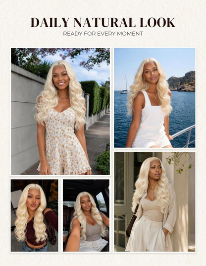 $100-$50 | Arabella 613 Blone Body Wave Headband Wig Human Hair Glueless Wig