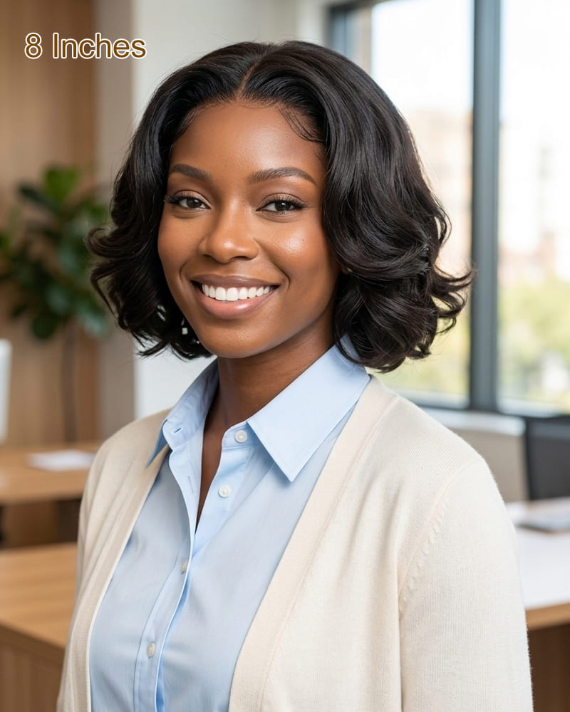 【BOGO】Arabella T-Part Lace Body Wave Bob Wig Natural Black Clip Easy Wear &amp; Go