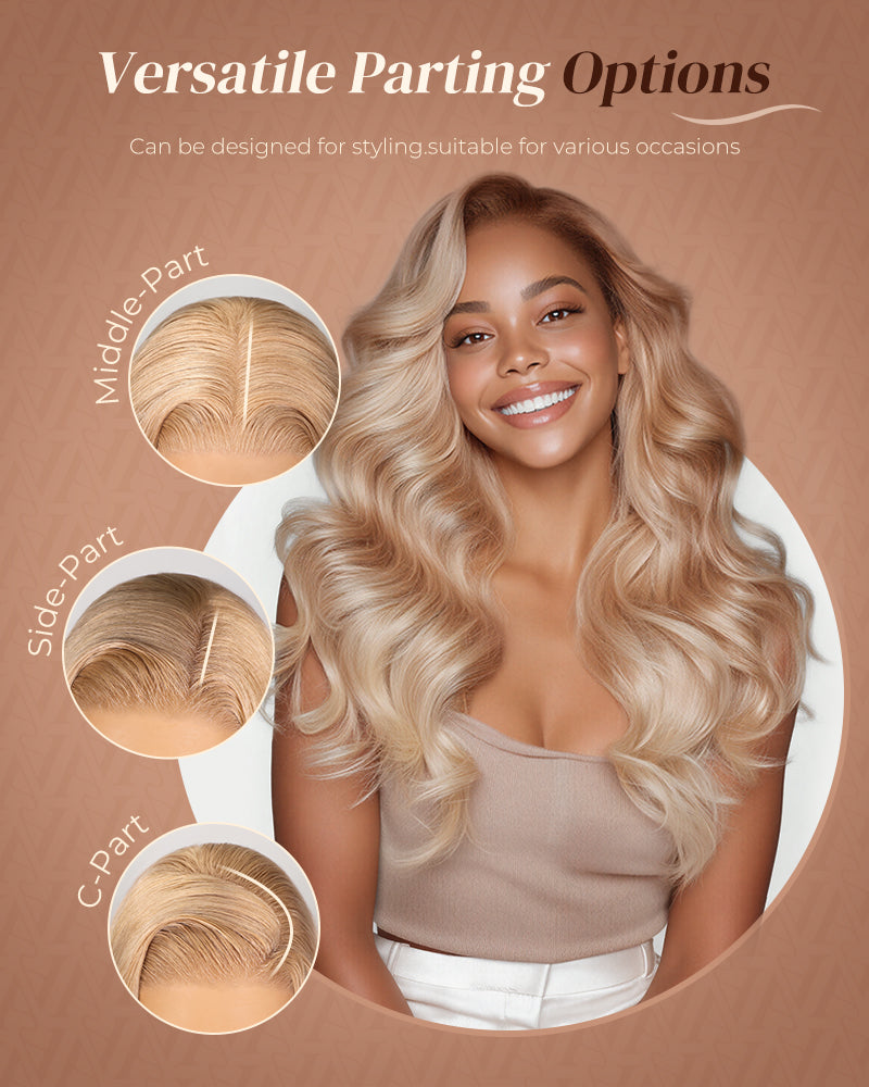 Ash Blonde Highlight Wig