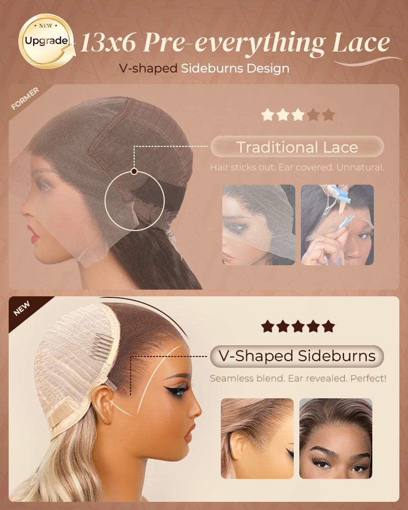 Ash Blonde Highlight Wig