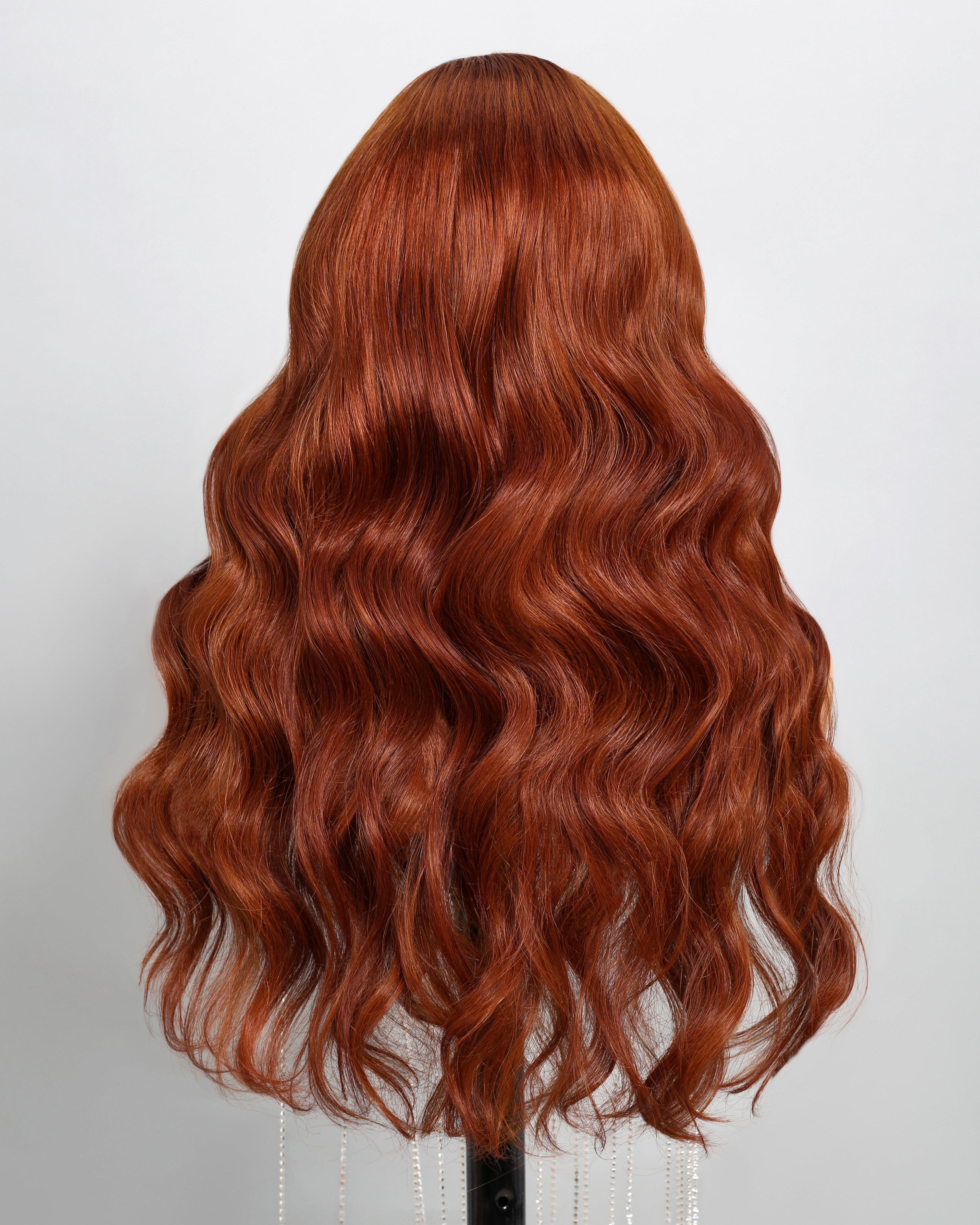 Arabella 13x6 Three-Go™ Dark Copper Ginger Glueless Wig Loose Body Wave With Drawstring 100% Human Hair Wig