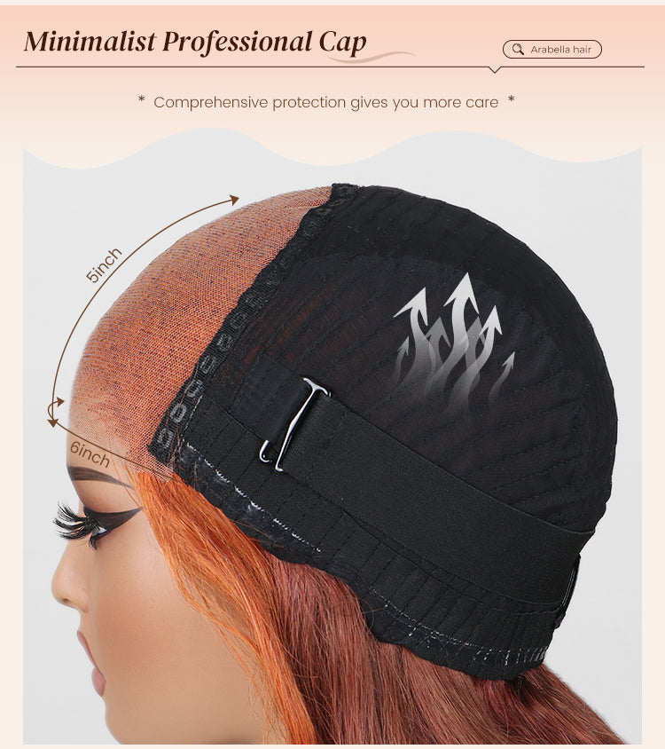 Ginger Brown Wig Professional Cap