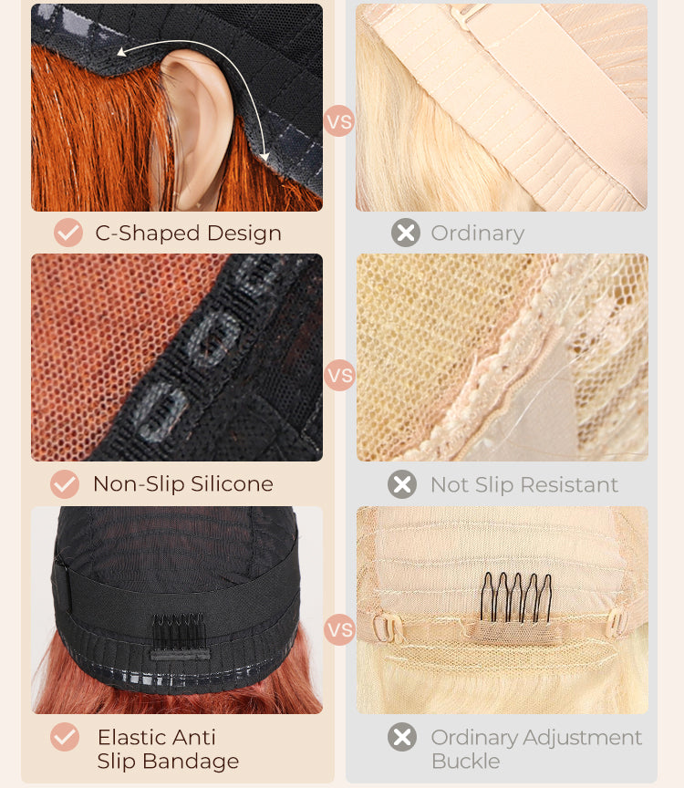 Ginger Brown Wig Cap VS Other Wig Cap