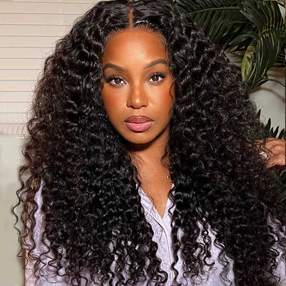 Glueless 5x5 Lace Curly Bohemian Style Natural Color Lace Frontal Colored Human Hair Wig