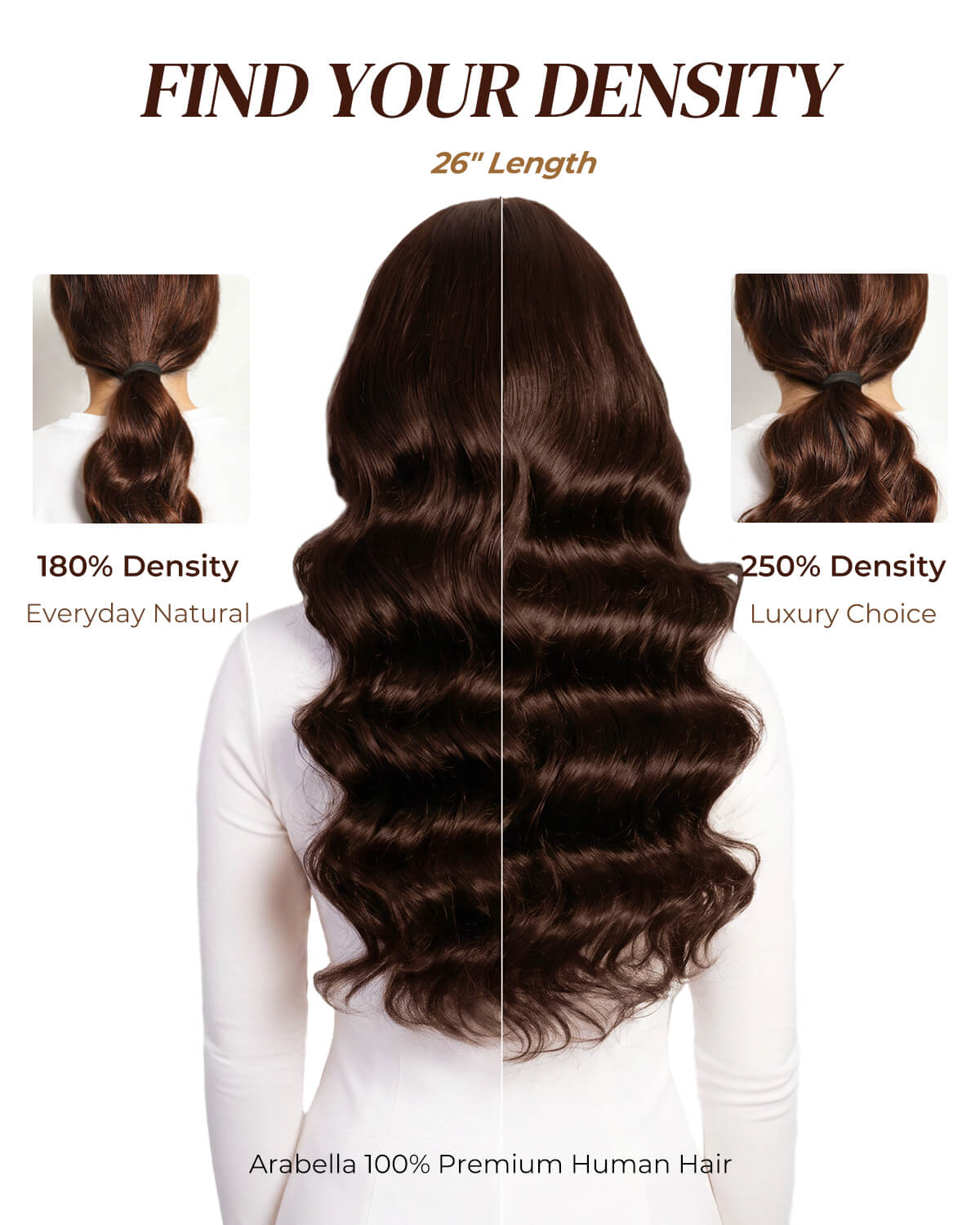 Best Chocolate Brown Glueless 13x6 HD Lace Front Human Hair Wig