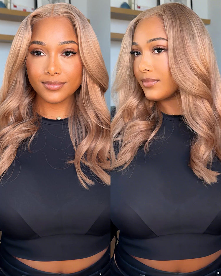 Arabella 6x5 invisible knots Glueless Milk Tea Brown Straight Wig Pre-cut Lace Beginner Friendly