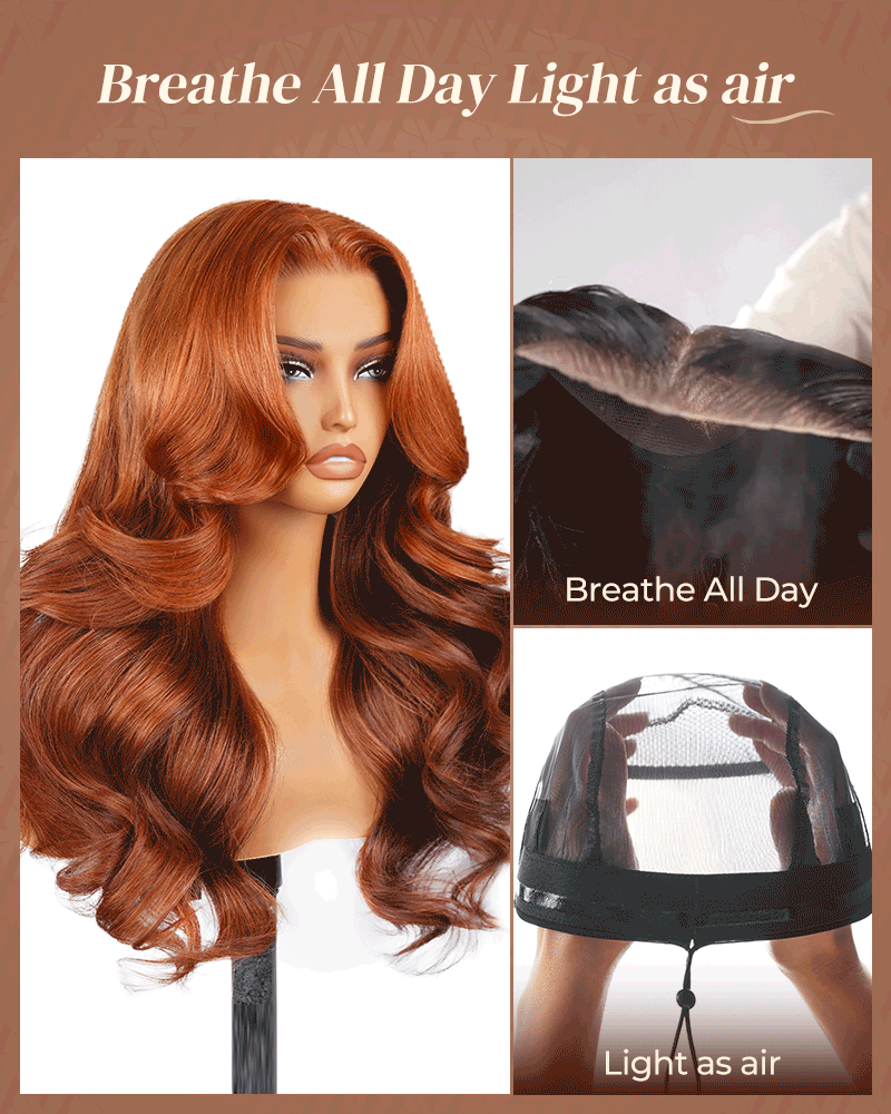 Maple Leaf Brown Ombre Glueless Wig