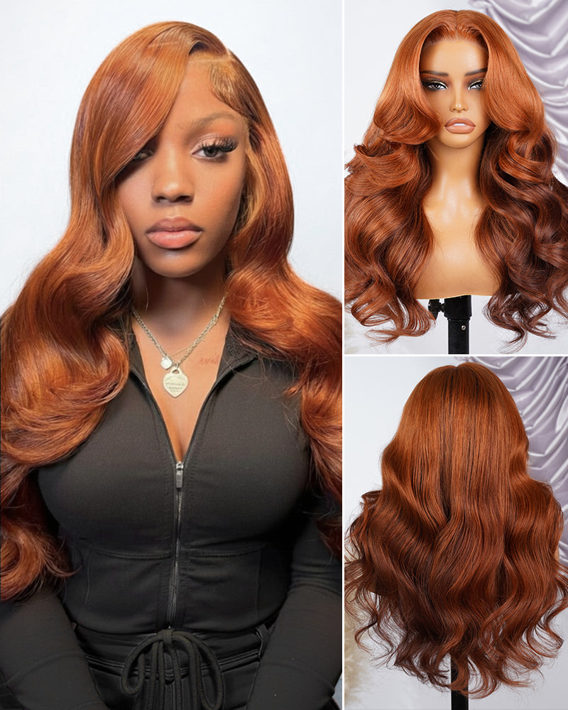 Maple Leaf Brown Ombre Glueless Wig