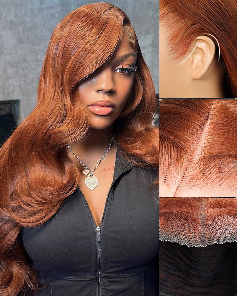 Arabella 13x6 Three-Go™ Maple Leaf Brown Ombre Glueless Wig Loose Body Wave With Drawstring