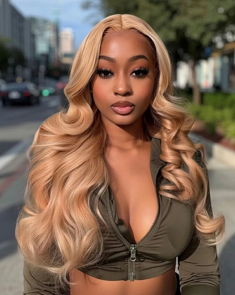 【VIP Offer】Arabella 13x6 Three-Go™ Milk Tea Brown Glueless Wig Loose Body Wave With Drawstring 100% Human Hair Wig