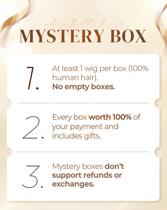 【Subscriber Gift】Arabella Free Mystery Box (Value $119-$199) – 1 Random 10-18" Human Hair Wig – Free with Orders Over $599