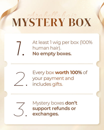 【Subscriber Gift】Arabella Free Mystery Box (Value $119-$199) – 1 Random 10-18" Human Hair Wig – Free with Orders Over $599
