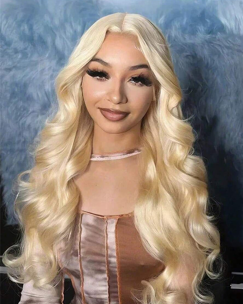 Arabella 13x6 Three-Go™ 613 Blonde Glueless Wig Loose Body Wave With Drawstring 100% Human Hair Wig