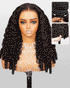 Water Wave Wig with Finger Coil Ends