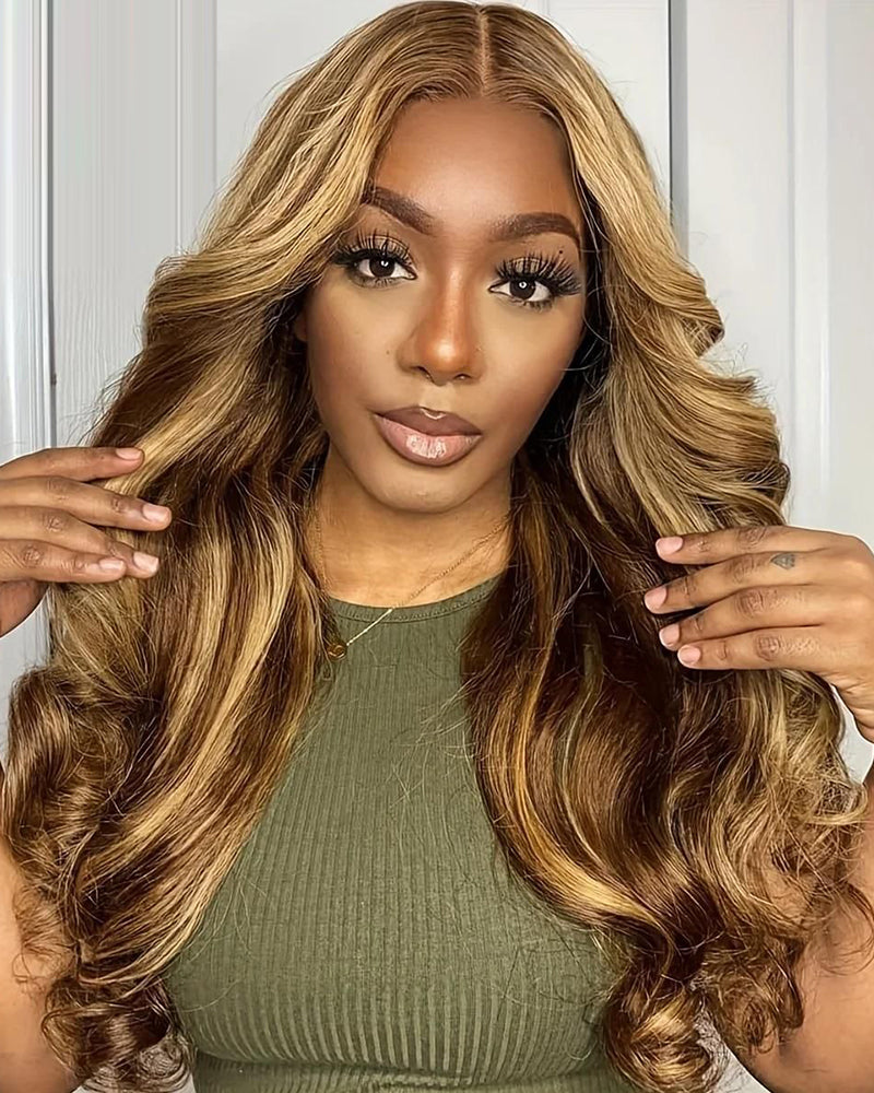 【Bogo Sale】Piano Highlight Colored Body Wave 5x5 Glueless Lace Human Hair Wigs
