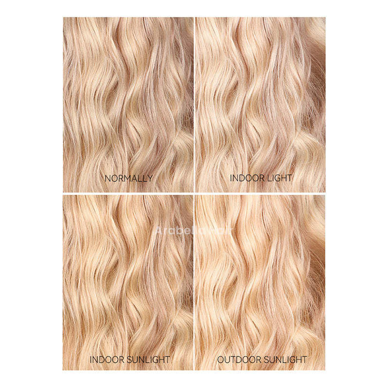 Blonde Highlights Light Color P10/613 Blowout In Wavy 13x4 Lace Front Human Hair Wigs