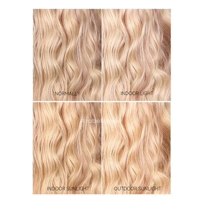 Blonde Highlights Light Color P10/613 Blowout In Wavy 13x4 Lace Front Human Hair Wigs