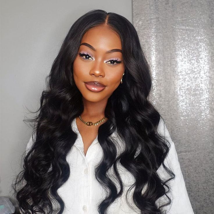5x5 Lace Closure Wigs Real Glueless Wig Body Wave Pre-Plucked/Pre-Bleached Natual Black Human Hair Wig