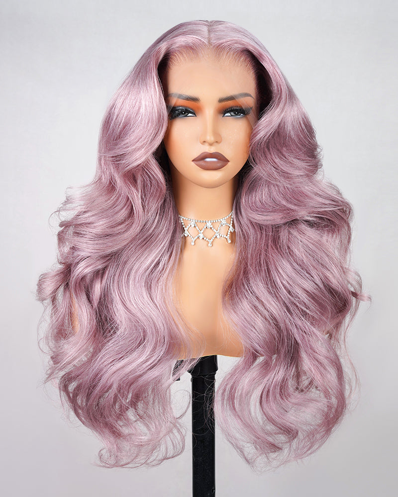 Arabella 13x6 Lace Ash Purple Wavy Wigs