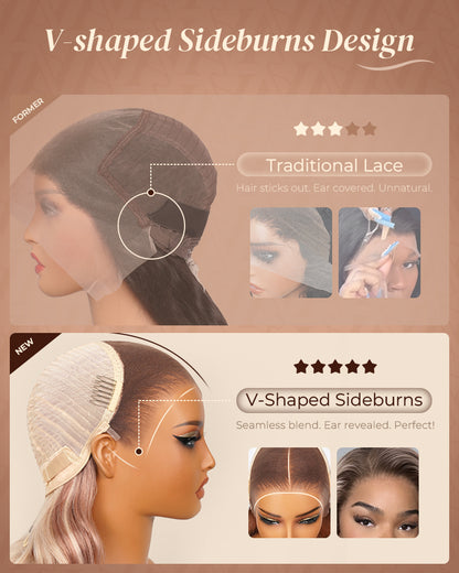 Arabella 13x6 Three-Go™ Blonde and Brown Ombre Glueless Wig Loose Body Wave With Drawstring