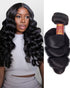 {12A 1Pc} Loose Wave Unprocessed Virgin Brazilian 1 Piece 12A Grade Hair Bundle Human Hair Extensions