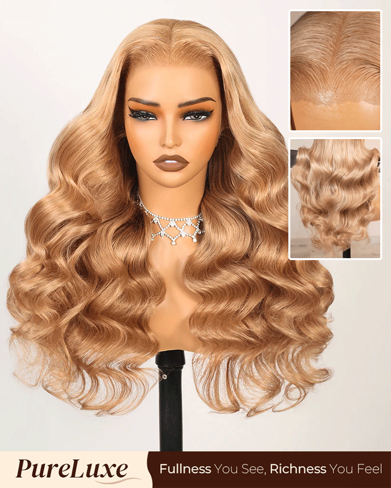 Arabella 13x6 Three-Go™ Milk Tea Brown Glueless Wig Loose Body Wave With Drawstring For Beginner