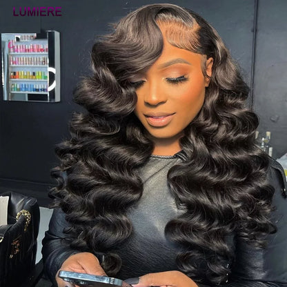 Natural Black Loose Wave+ Highlight 