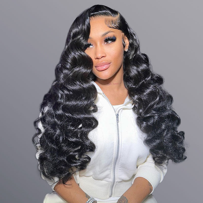 Loose Wave Highlighted Color 13x4 Lace Frontal Human Hair Wig