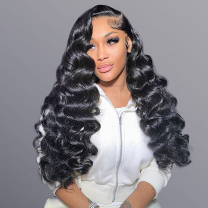 Loose Wave Highlighted Color 13x4 Lace Frontal Human Hair Wig