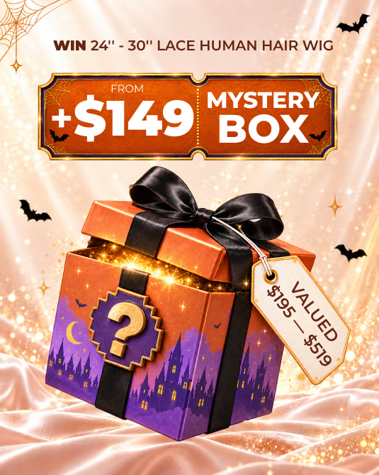 Arabella Halloween Mystery Box – +$149 for 1 Random Wig (24-30" Human Hair) Worth $195-$519