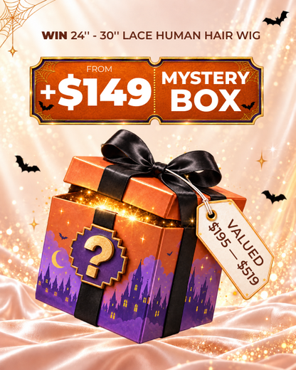 Arabella Halloween Mystery Box – +$149 for 1 Random Wig (24-30" Human Hair) Worth $195-$519
